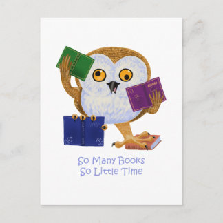 Cartão Postal Tantos Livros Tão Pouco Tempo