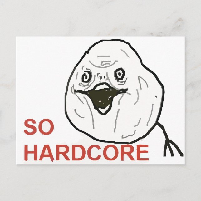 Cartão Postal Tão Hardcore (Frente)