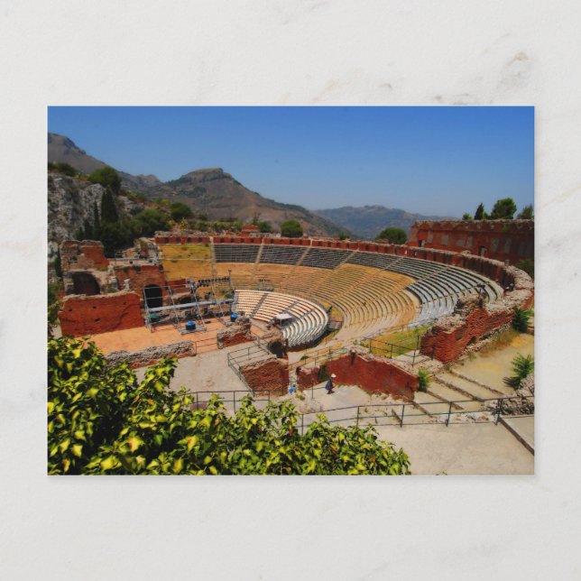 Cartão Postal Taormina amphitheater 1 (Frente)