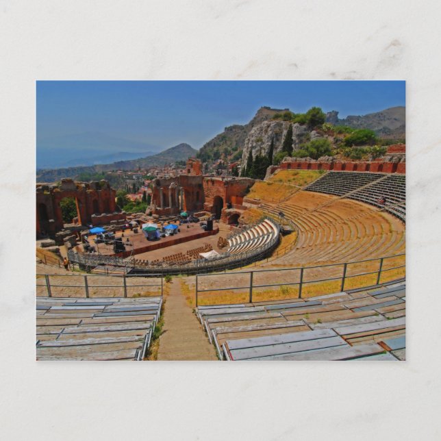 Cartão Postal Taormina amphitheater 2 (Frente)