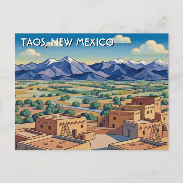 Cartão Postal Taos New Mexico Travel (Frente)