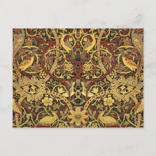 Cartão Postal Tapeçaria Faux William Morris Bullerswood