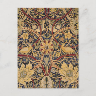 Cartão Postal Tapeçaria Faux William Morris Bullerswood