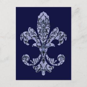 Cartão Postal Tapeçaria Fleur de lis 1