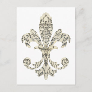 Cartão Postal Tapeçaria Fleur de lis 3