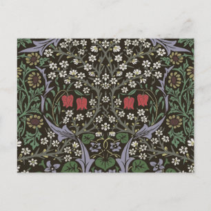 Cartão Postal Tapeçaria Floral William Morris Blackthorn