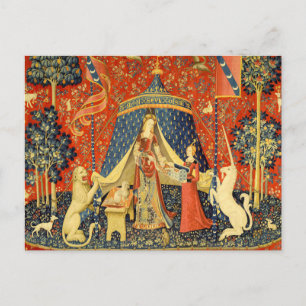 Cartão Postal Tapeçarias da Senhora do Unicórnio Lenda Medieval
