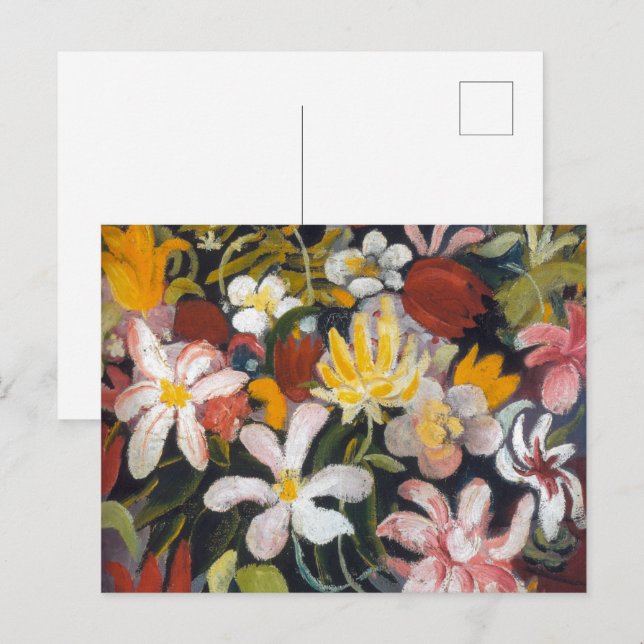 Cartão Postal Tapete de Flores | Auguste Macke | (Frente/Verso)