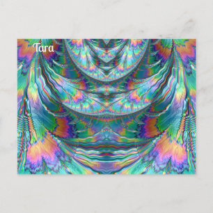 Cartão Postal TARA ~ Pastéis que Destilam ~ Design de Fractal 3D