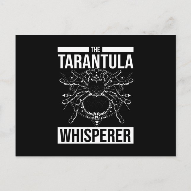Cartão Postal Tarantula Whisperer Spider Tarantula (Frente)