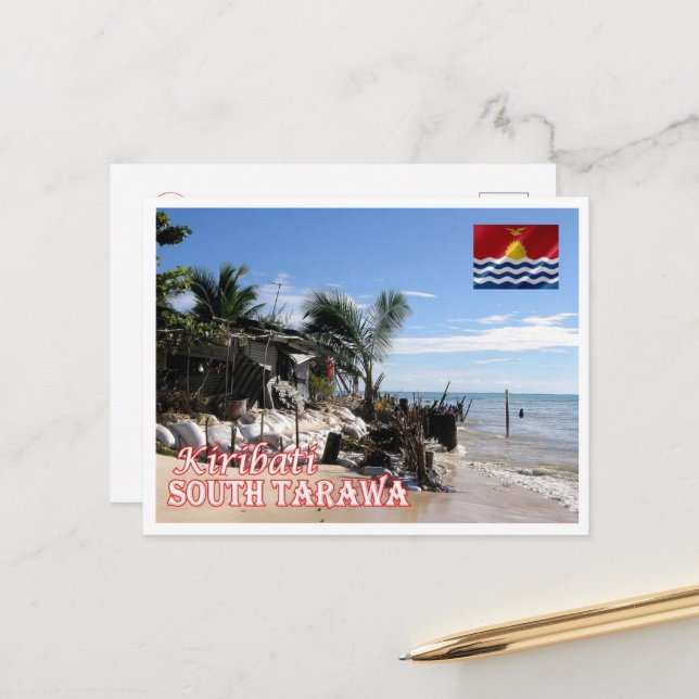 Cartão Postal Tarawa do Sul - Kiribati - Panorama - (Frente/Verso In Situ)