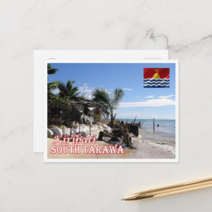 Cartão Postal Tarawa do Sul - Kiribati - Panorama -