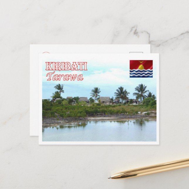 Cartão Postal Tarawa - Kiribati - Panorama - (Frente/Verso In Situ)
