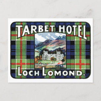 Cartão Postal Tarbet Hotel Loch Lomond