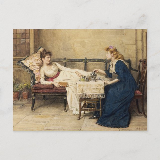 Cartão Postal Tarde de Chá (Frente)