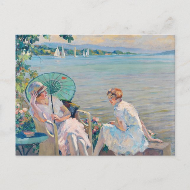 Cartão Postal Tarde de Verão no lago | Edward Cucuel (Frente)