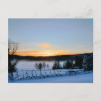 Cartão Postal Tarde do inverno