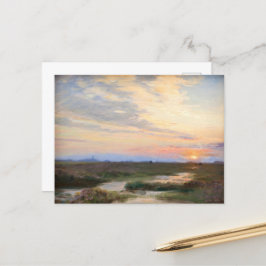 Cartão Postal Tarde em Skagen por P.S. Krøyer, Arte