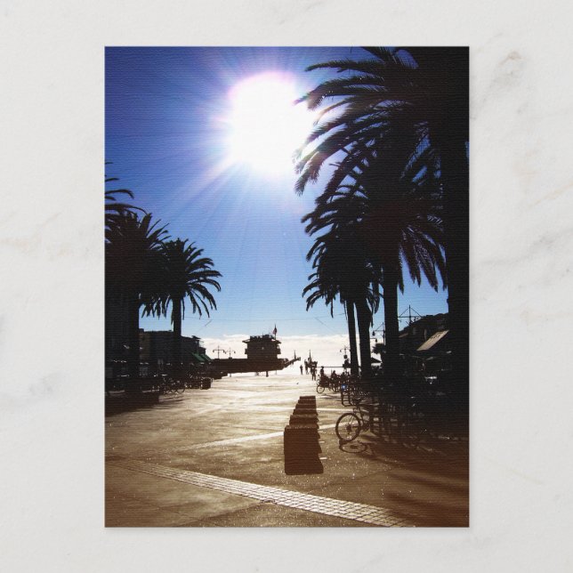 Cartão Postal Tarde Na Praia De Hermosa (Frente)