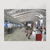 Tarde para o Plane Dinossauro Raptor Engraçado