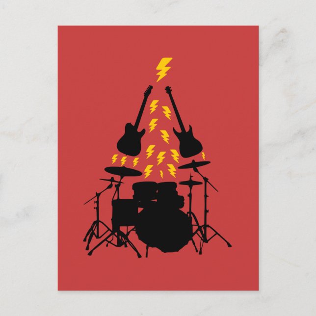 Cartão Postal Tarjeta de navidad para músicos Tarjeta de Navidad (Frente)