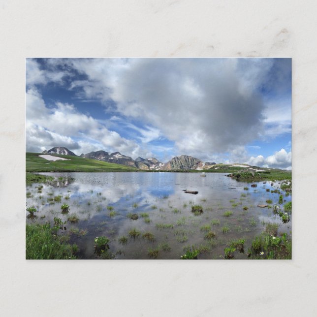 Cartão Postal Tarn acima de Elk Creek Canyon na Div Continental (Frente)