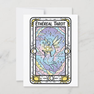 Cartão Postal Tarô Eetal - Fada com Bola Cristal