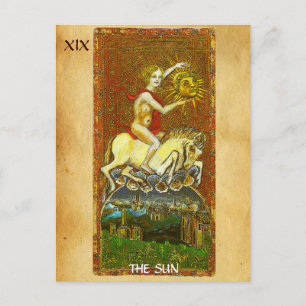 CARTÃO POSTAL TARÔS ANTIGOS DA RENASCENÇA 19 / O SOL