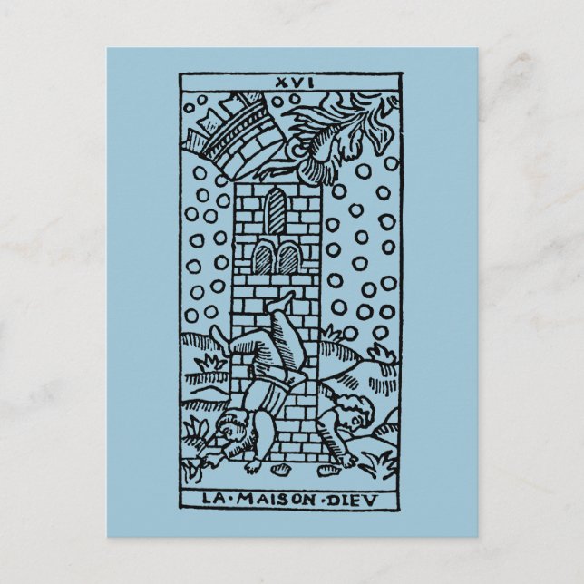 Cartão Postal Tarot Card: O Madhouse (Frente)