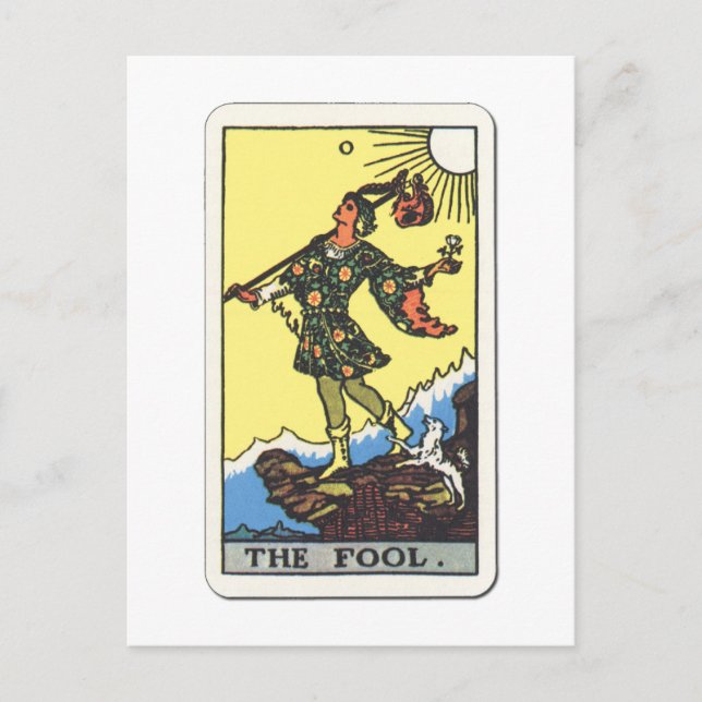 Cartão Postal Tarot Der Narr The Fool (Frente)