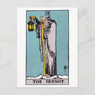 Cartão Postal tarot hermit