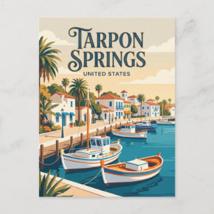 Cartão Postal Tarpon Springs Flórida