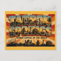 Tarpon Springs Flórida Capital da Esponja Arte Vin