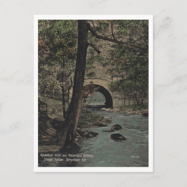 Cartão Postal Tarrytown NY Aqudut Arch 1910 Vintage (Frente)
