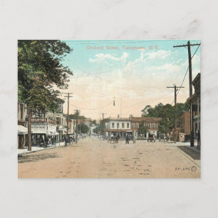 Cartão Postal Tarrytown NY, Orchard Rua, 1910 Vintage