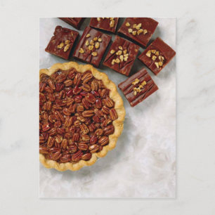 CARTÃO POSTAL TARTA DE NOZES PECÃ E BROWNIES