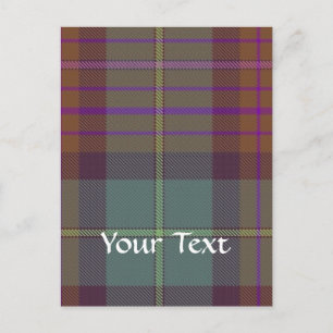 Cartão Postal Tartan antigo escocês