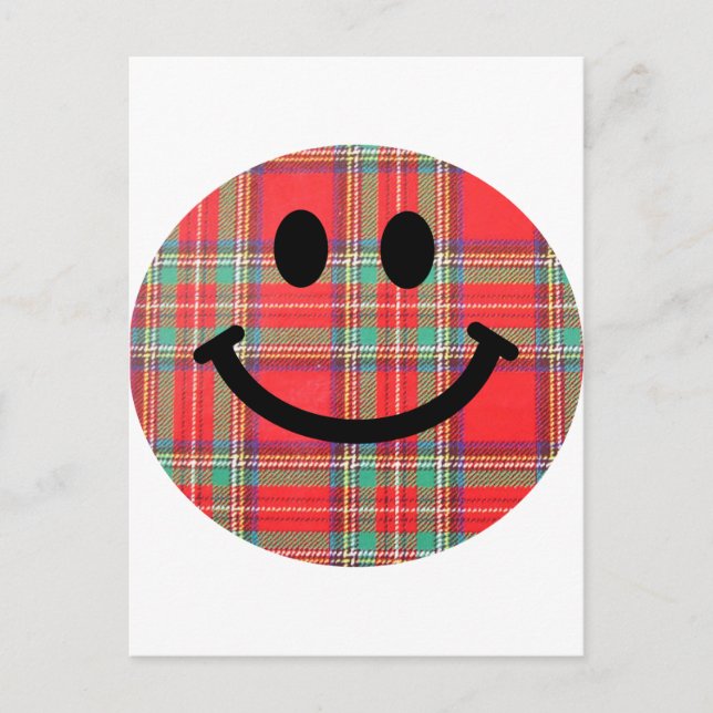 Cartão Postal Tartan Scottish (Frente)