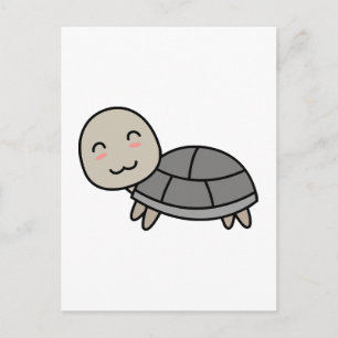 Cartão Postal Tartaruga desenho animado animal
