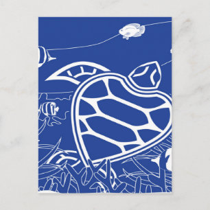 Cartão Postal Tartaruga do Havaí - Honu