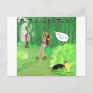 Cartão Postal Tartaruga rick De Londres E Cabelo De Porra Engra