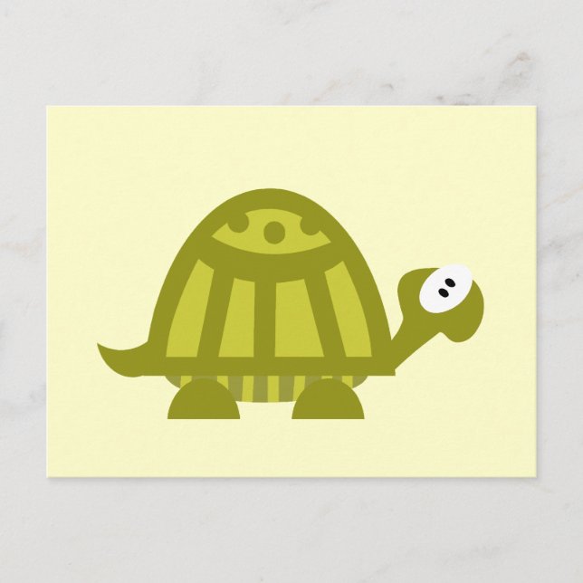 Cartão Postal Tartaruga verde (Frente)