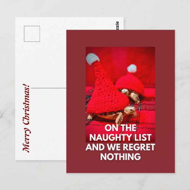 Cartão Postal Tartarugas Bebês Mais Amigos Lista Maldita (Frente/Verso)