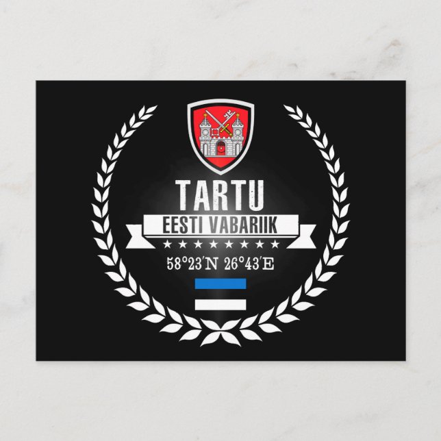 Cartão Postal Tartu (Frente)