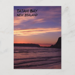 Cartão Postal Tatahi Bay Sunset, Nova Zelândia