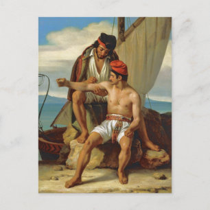 Cartão Postal Tatoing a Sailor by Prevost