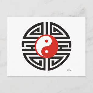Cartão Postal Tattoo Yin & Yang