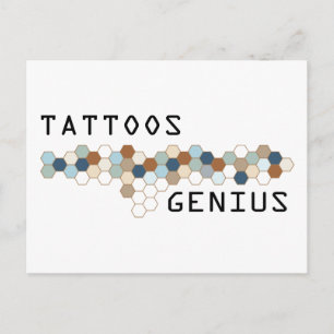 Cartão Postal Tattoos Genius