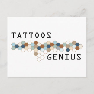 Cartão Postal Tattoos Genius