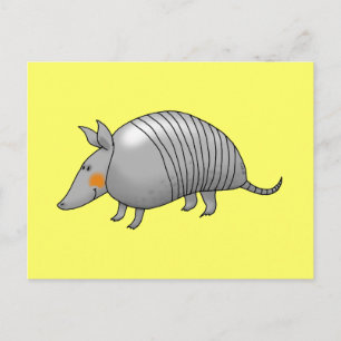 Cartão Postal Tatu fofo